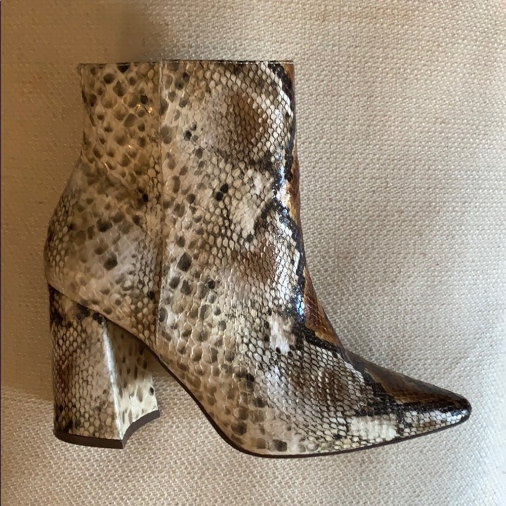 Faux Snake Booties
